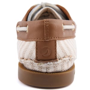 Sperry Autentisk Original Textil Kvinna Vit/Natur Standard Båtskor
