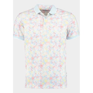Innocente Polo korte mouw bloemprint met licht 25008/soft blue