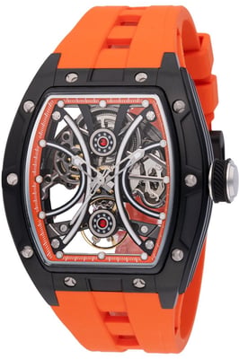 Invicta S1 Rally 49020 Heren Horloge - Automatisch Uurwerk - Roestvrij Staal met zwarte Wijzerplaat - 44mm