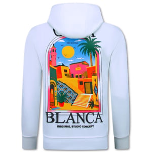 True Rise Oversized hoodie met capuchon casa blanca