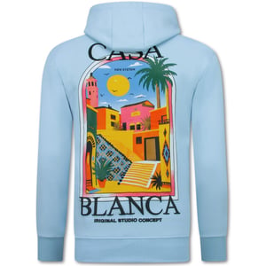 True Rise Oversized hoodie met capuchon casa blanca