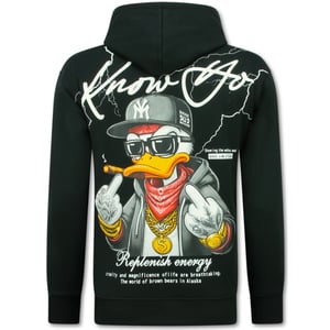 True Rise Oversized hoodie met capuchon gangster