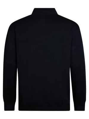 Petrol Industries - Heren Plus Size Gebreide Half-Zip Trui Jackson - Zwart