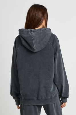 Washed Raglan Seam Oversized Hoodie