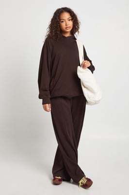 Washed Raglan Seam Oversized Hoodie