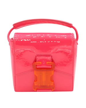 Christopher Kane Safety Buckle Cross-Body Bag in Pink Patent