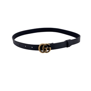 Gucci leren riem met GG-gesp