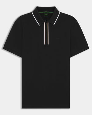 Philix Slim Fit Polo Shirt in Black