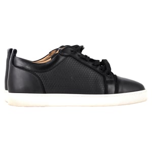 Christian Louboutin Louis Junior Sneakers in Black Leather