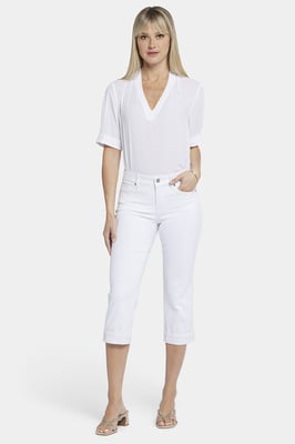Marilyn Straight Crop Jeans In Cool Embrace® Denim | Optisch Wit