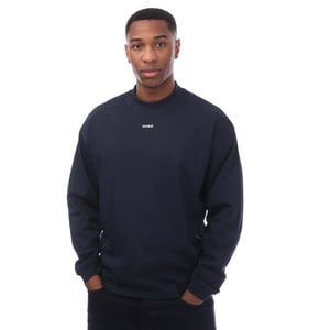 Hugo Boss Heren Logo Bedrukt Relaxed Fit T-shirt (Donkerblauw)