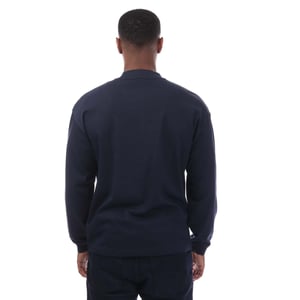Hugo Boss Heren Logo Bedrukt Relaxed Fit T-shirt (Donkerblauw)