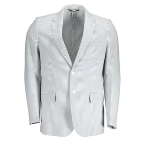 Striped Cotton Blazer