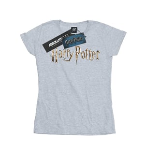 Harry Potter Dames/Dames T-shirt Katoen met Logo in Kleur (Sportgrijs)