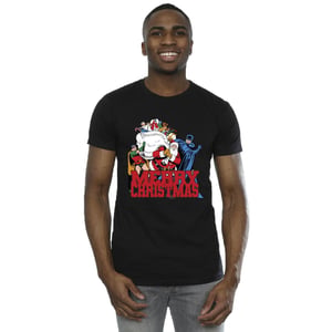 DC Comics Batman Merry Christmas Comic T-shirt för herrar (Svart)