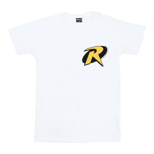 DC Comics Mens Batman Robin Logo T-Shirt (White)