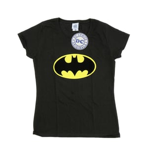 DC Comics Womens/Ladies Batman Logo Cotton T-Shirt (Light Graphite)