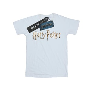 Harry Potter Katoenen T-shirt met logo voor meisjes (Wit)
