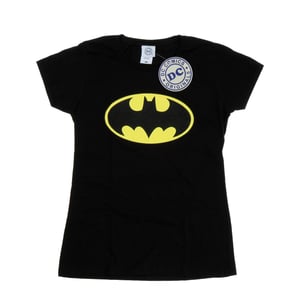 DC Comics Womens/Ladies Batman Logo Cotton T-Shirt (Black)