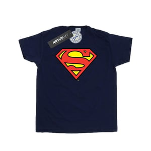 DC Comics Mens Superman Logo T-Shirt (Navy Blue)