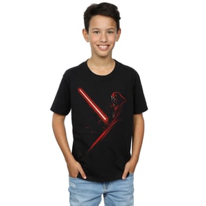 Star Wars Jongens Darth Vader Lichtzwaard T-shirt (Zwart)