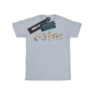 Harry Potter Katoenen T-shirt met logo voor meisjes (Sportgrijs)