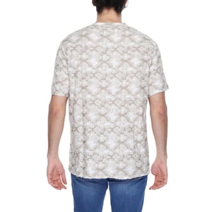 Beige Texturerad T-shirt Modell An13368100127ro