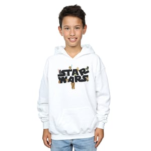 Star Wars Jongens Kiddie Logo Hoodie (Wit)