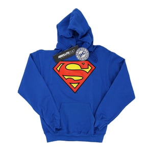 DC Comics Mens Superman Logo Hoodie (Royal Blue)