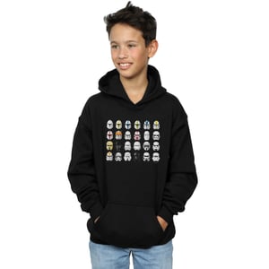 Star Wars Jongens Trooper Helmen Hoodie (Zwart)