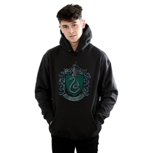 Harry Potter Heren Slytherin Katoenen Hoodie (Zwart)