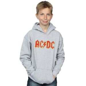 AC/DC Hoodie met verkleurd logo voor jongens (Sportgrijs)