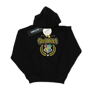 Harry Potter Jongens Zwerkbal Crest Hoodie (Zwart)