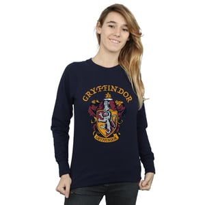 Harry Potter Dames/Dames Gryffindor Sweatshirt (Marineblauw)