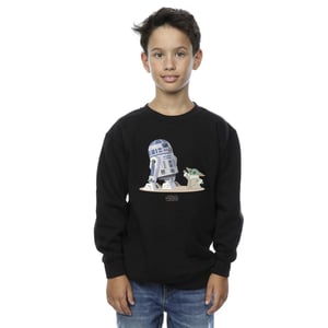 Star Wars Jongens The Mandalorian R2D2 en Grogu Sweatshirt (Zwart)