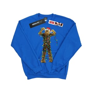 Star Wars Jongens Chewbacca Kerstverlichting Sweatshirt (Koningsblauw)
