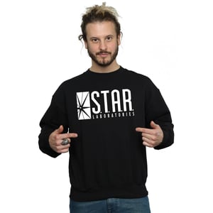 DC Comics Mens The Flash STAR Labs Sweatshirt (Black)