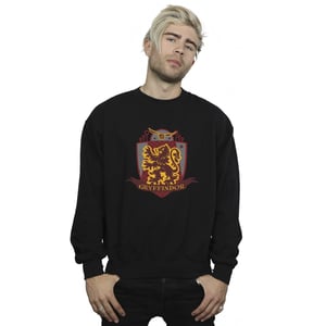 Harry Potter Heren Gryffindor borstembleem Sweatshirt (Zwart)