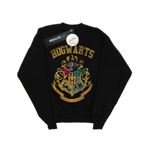 Harry Potter Meisjes gevuld Varsity-sweatshirt met helm (Zwart)
