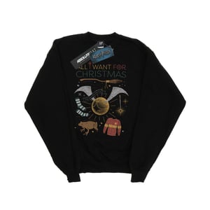 Harry Potter Meisjes All I Want For Christmas Sweatshirt (Zwart)