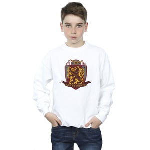 Harry Potter Jongens Gryffindor borstembleem Sweatshirt (Wit)