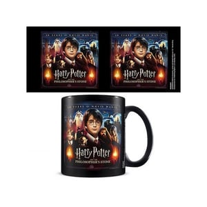 Harry Potter 20 jaar film magie mok (Zwart/Multikleurig)