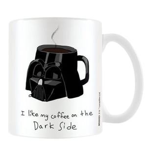 Star Wars Dark Side Meme Darth Vader mok (Wit/zwart)