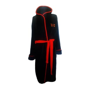 AC/DC Unisex Adult Logo Coral Fleece Dressing Gown (Black)