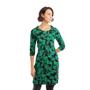 Weird Fish Womens/Ladies Shafika Printed Jersey Midi Dress (Night Blue)