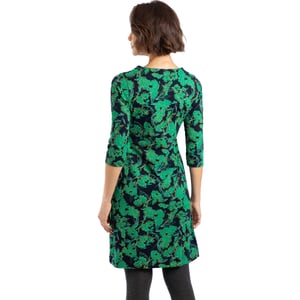 Weird Fish Womens/Ladies Shafika Printed Jersey Midi Dress (Night Blue)