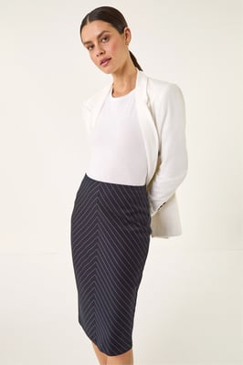 Chevron Pencil Skirt
