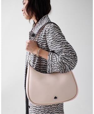Kayla Pebbled Leather Large Shoulder Bag