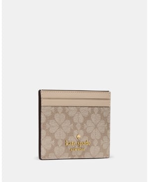 Spade Flower Small Slim Card Holder