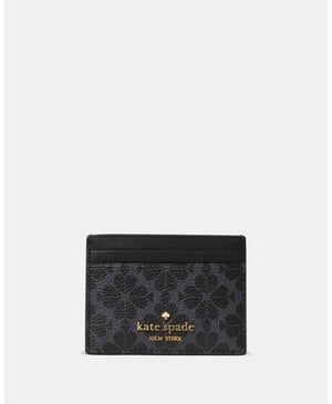 Spade Flower Small Slim Card Holder